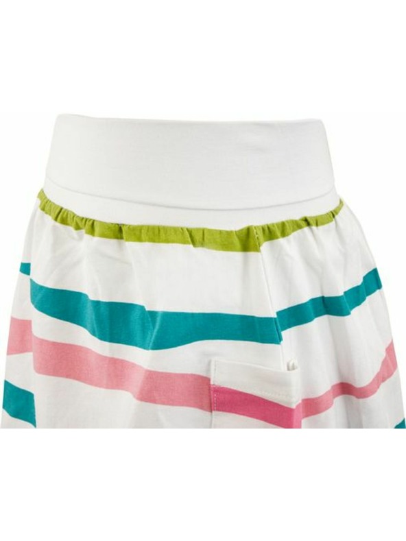 ALPINE PRO Бяла раирана пола за момичета ALPINE PRO Owelo