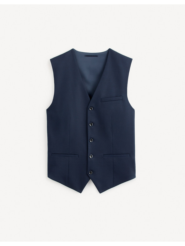 Celio Тъмносиня жилетка Celio Rugidiam