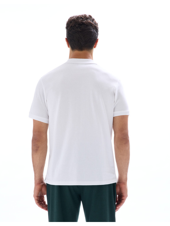 Celio Бяла мъжка поло риза Celio