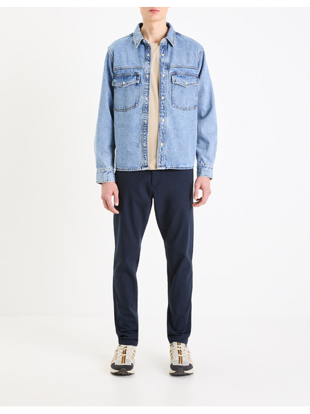 Celio Тъмно сини мъжки панталони Celio