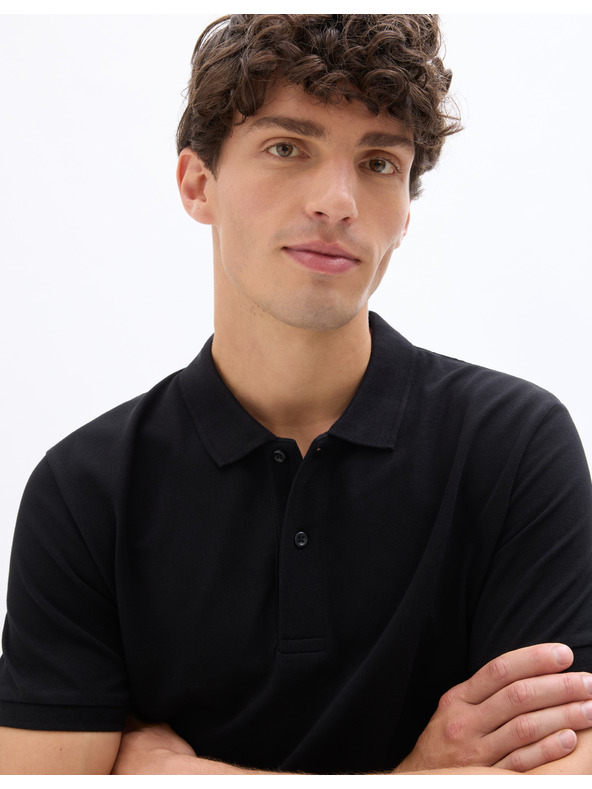 Celio Черна мъжка поло риза Celio Teone