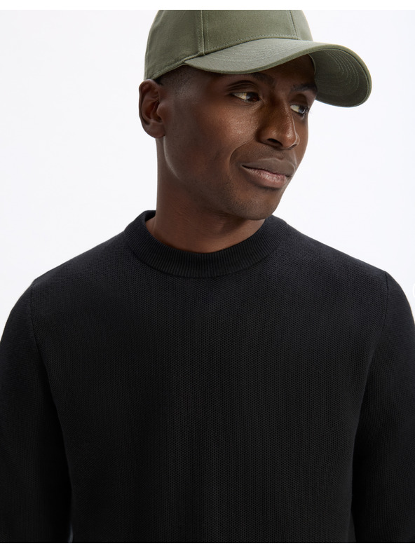 Celio Черен мъжки пуловер Celio Bepic