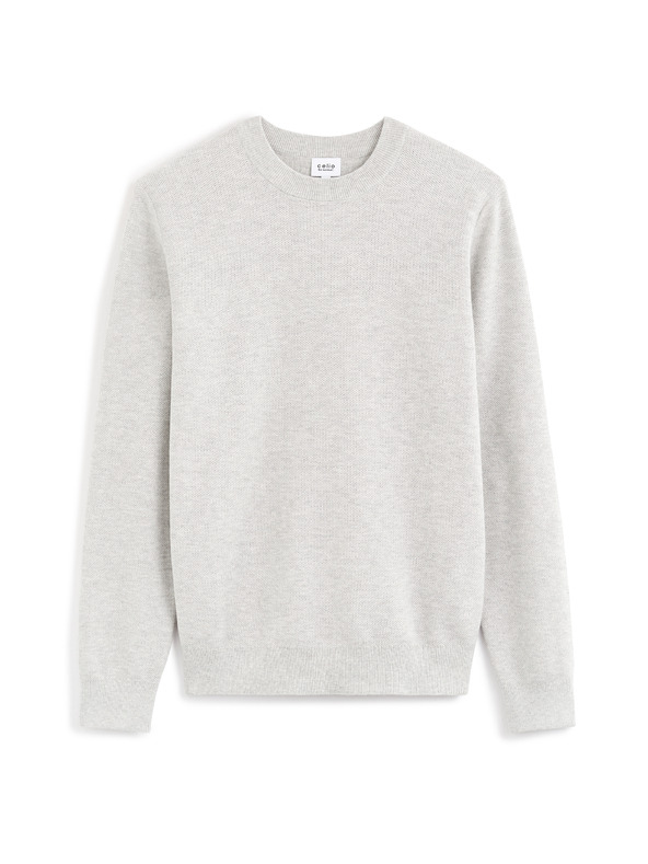 Celio Светлосив мъжки пуловер Celio Bepic