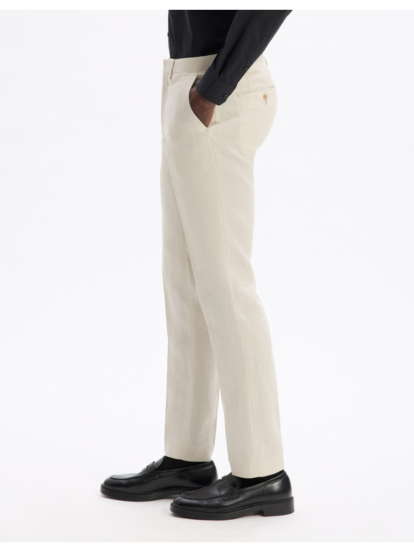 Celio Ленен панталон за костюм Bohot2 Celio