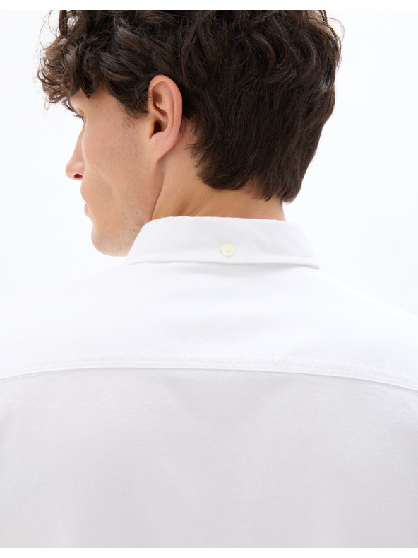 Celio Бяла мъжка памучна риза Celio Daxford