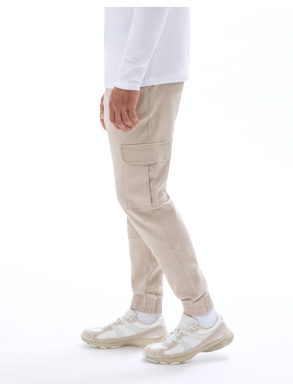 Celio Бежов мъжки товарен панталон Celio Cokit4