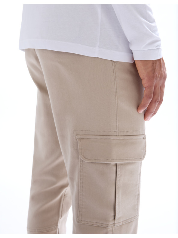 Celio Бежов мъжки товарен панталон Celio Cokit4