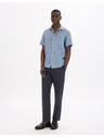 Celio Синя мъжка ленена риза Celio Damralin