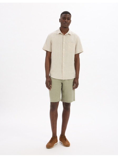 Celio Кремава мъжка ленена риза Celio Damarlin