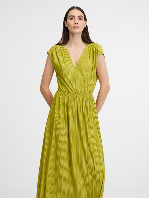 Orsay Зелена дамска плисирана макси рокля ORSAY