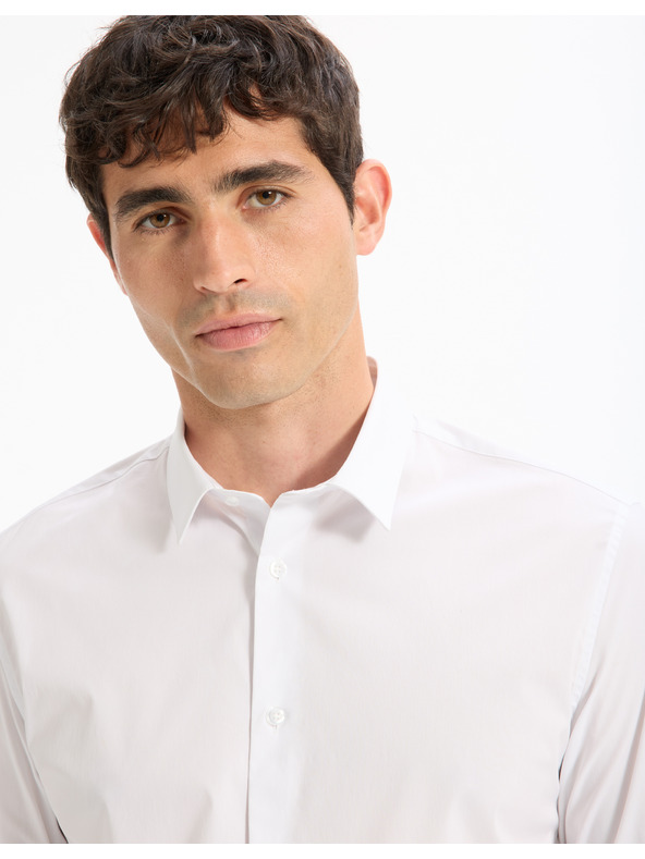 Celio Бяла мъжка риза Celio Masantalrg