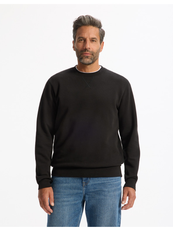 Celio Черна мъжка основна качулка Celio Feseven