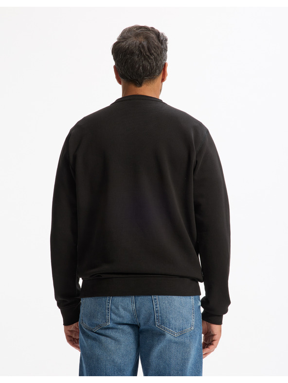 Celio Черна мъжка основна качулка Celio Feseven