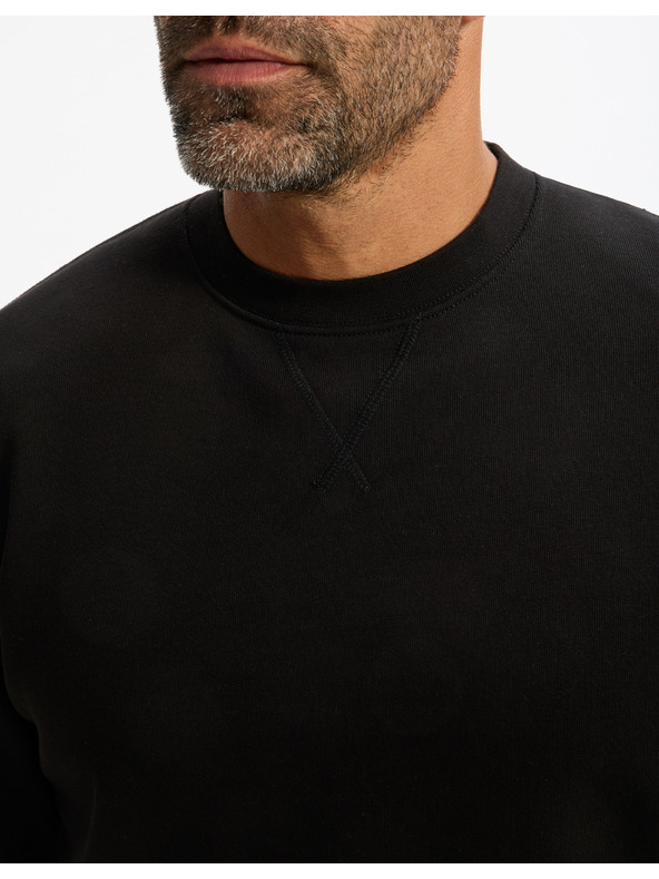 Celio Черна мъжка основна качулка Celio Feseven