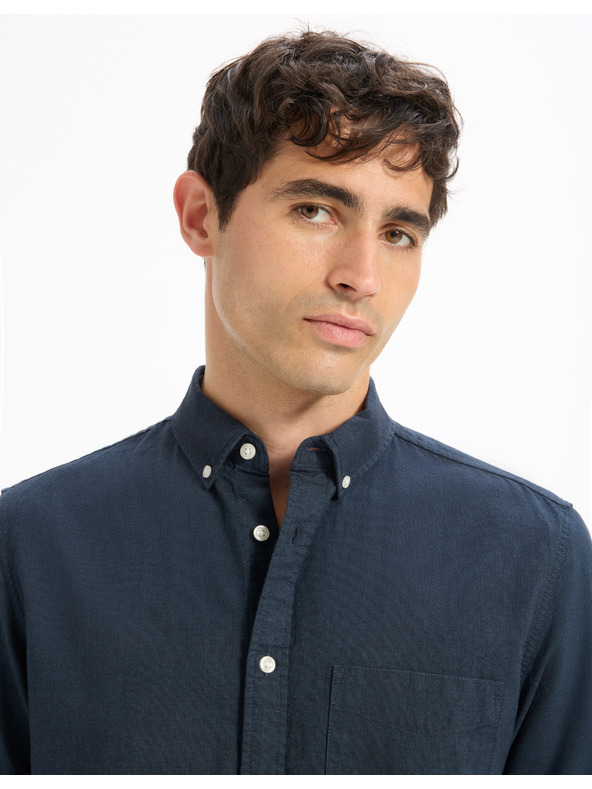 Celio Тъмносиня мъжка риза Celio Daxford