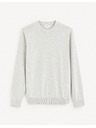 Celio Светлосив мъжки основен пуловер Celio Decoton