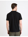 Celio Черна мъжка основна поло тениска Celio Gesohel