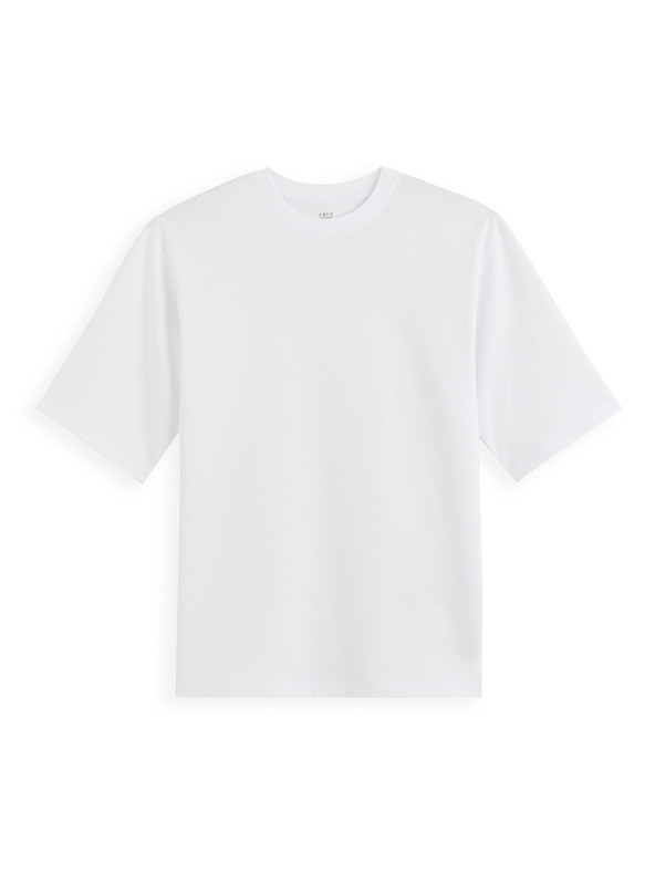 Celio Бяла мъжка тениска Celio Gehem