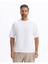 Celio Бяла мъжка тениска Celio Gehem