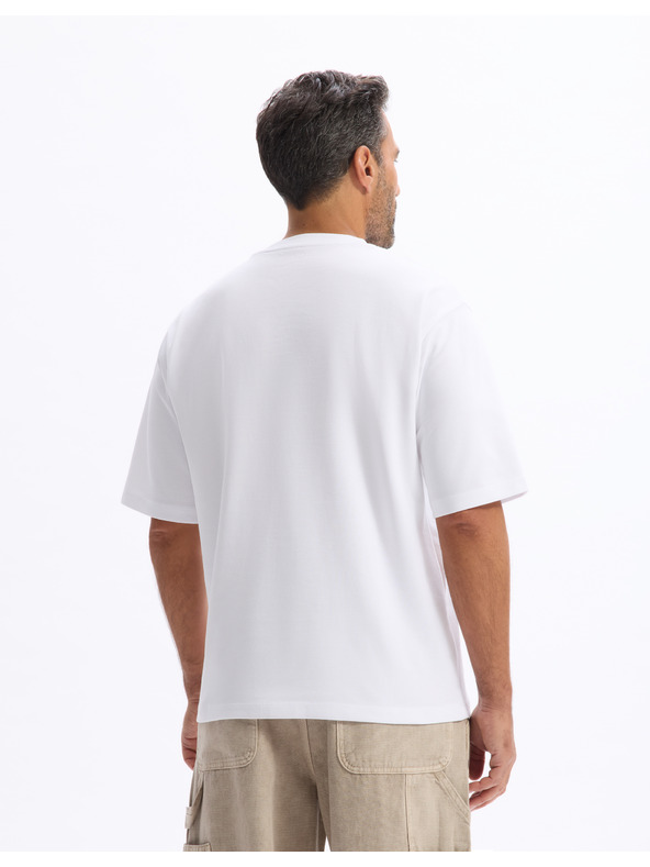 Celio Бяла мъжка тениска Celio Gehem