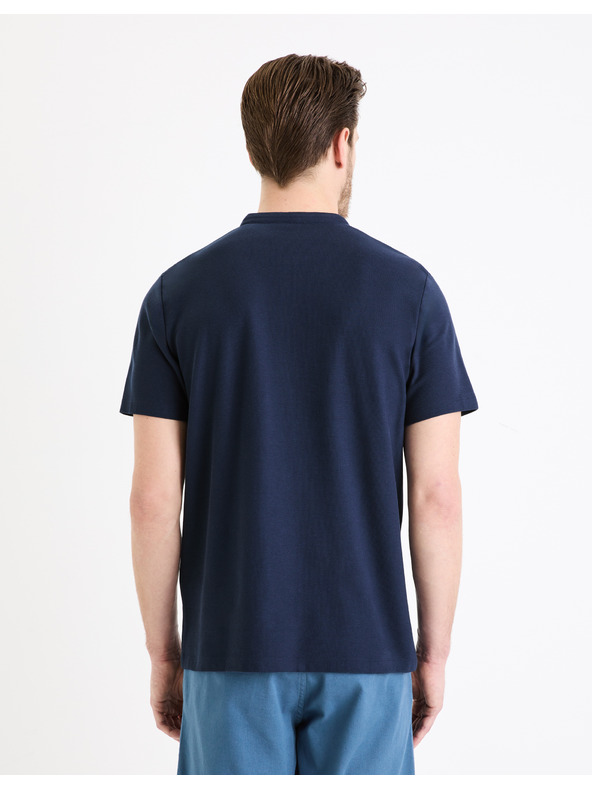 Celio Тъмносиня мъжка основна поло блуза Celio Gesohel