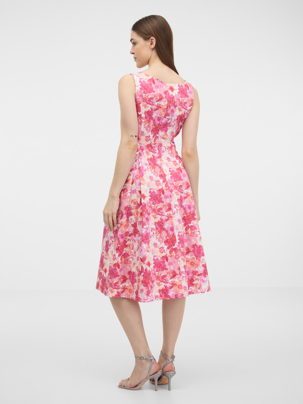 Orsay Розова дамска рокля на цветя ORSAY