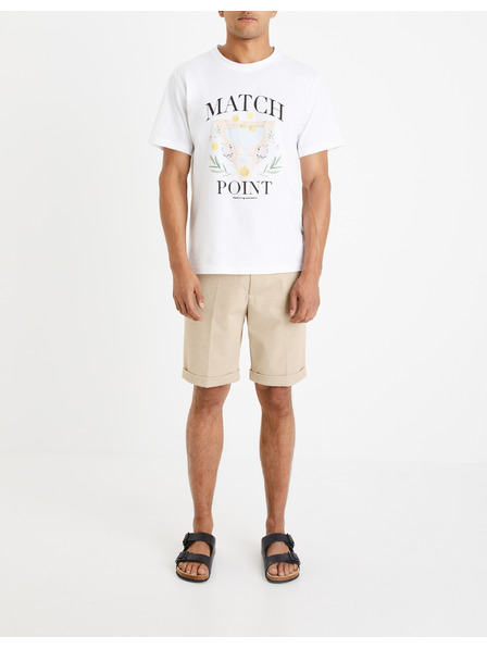 Celio Бежови мъжки къси панталони Celio Doevanbm