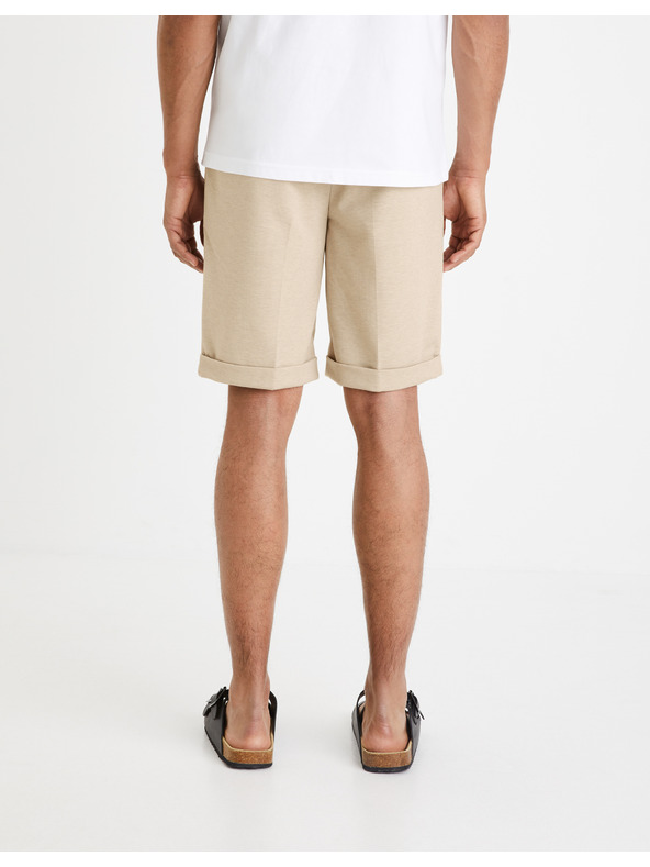 Celio Бежови мъжки къси панталони Celio Doevanbm