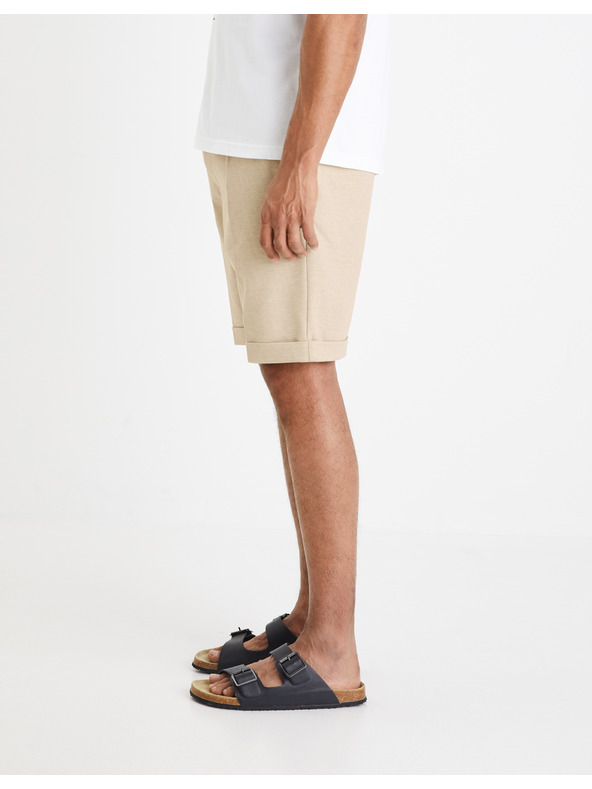 Celio Бежови мъжки къси панталони Celio Doevanbm
