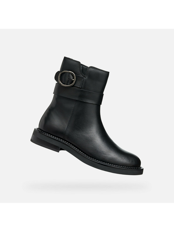 Geox Черни дамски обувки за глезена Geox Serilda