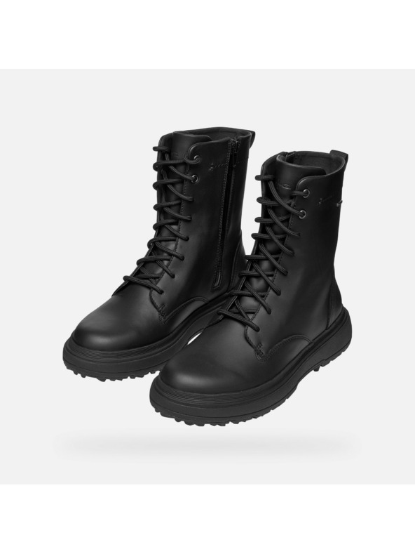 Geox Черни дамски обувки за глезена Geox Lamidie + Grip ABX