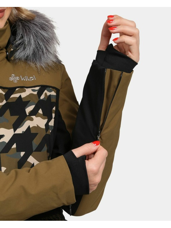 Kilpi Дамско ски яке Kilpi CLAIR-W Khaki