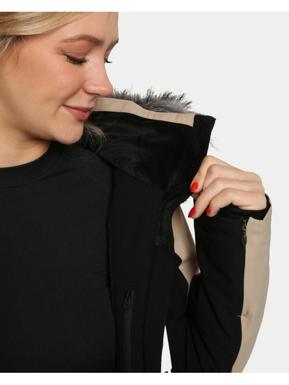 Kilpi Дамско ски яке Kilpi CLAIR-W Beige