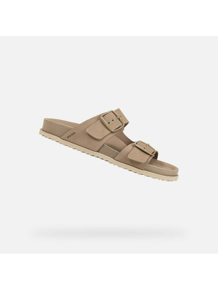 Geox Бежови дамски пантофи Geox Sandybett