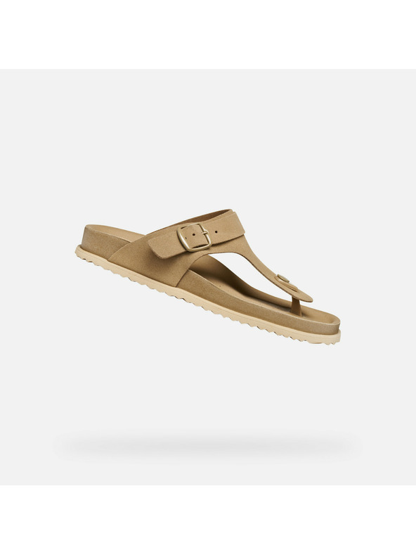 Geox Бежови дамски чехли Geox Sandybett