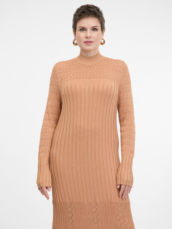 Orsay Светлокафява дамска макси рокля ORSAY