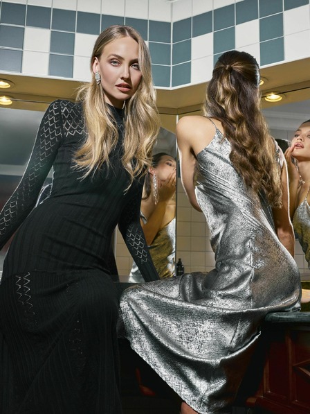 Orsay Черна дамска макси рокля ORSAY