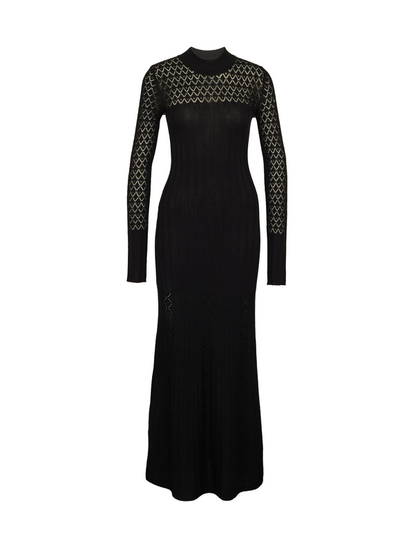 Orsay Черна дамска макси рокля ORSAY