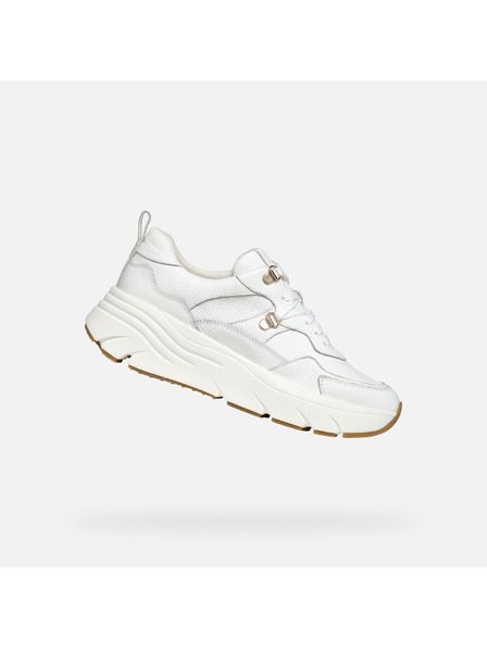 Geox Бели дамски маратонки Geox Iamantha