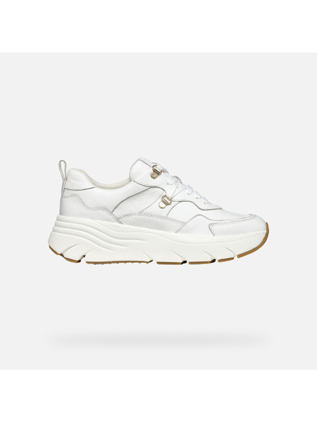 Geox Бели дамски маратонки Geox Iamantha