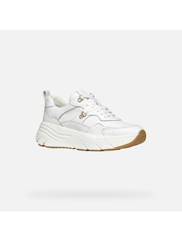 Geox Бели дамски маратонки Geox Iamantha