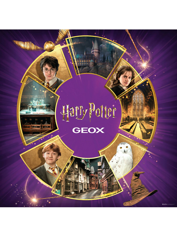 Geox Бели детски маратонки Geox Eclyper Harry Potter