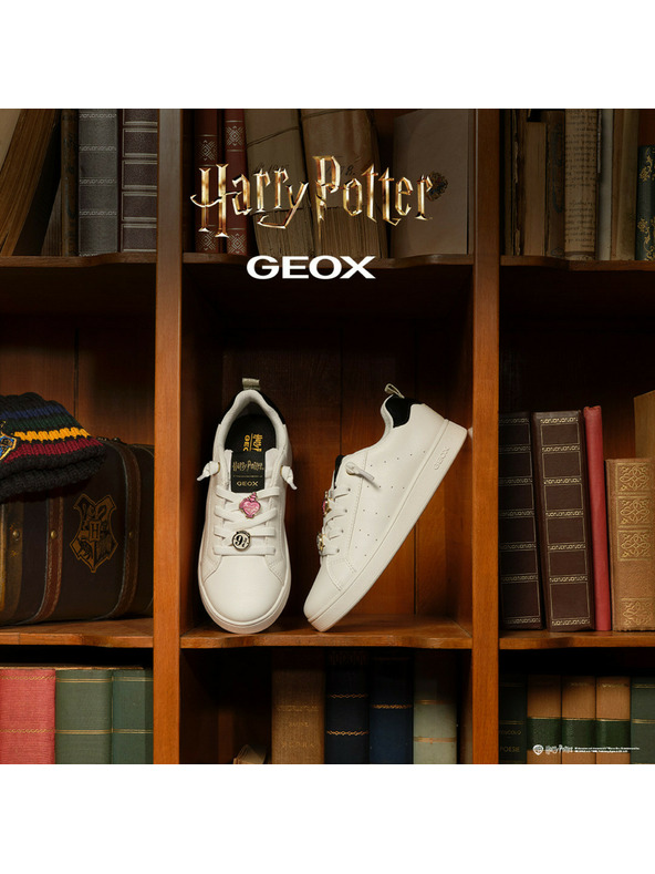 Geox Бели момичешки маратонки Geox Eclyper Harry Potter