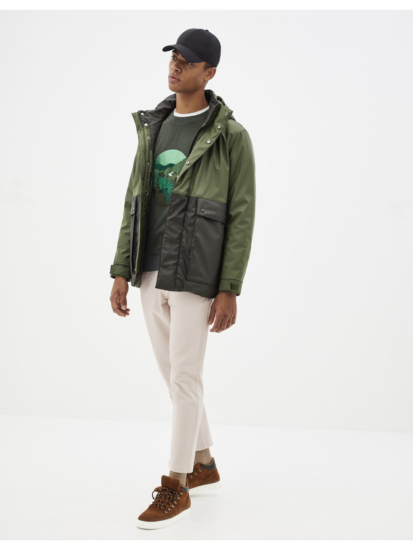 Celio Тъмнозелено яке Celio Supheatgum