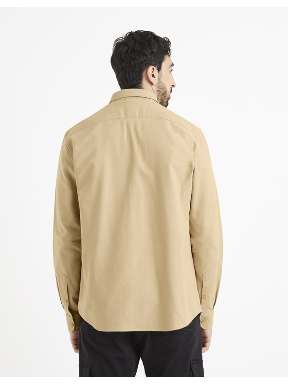 Celio Бежова риза Celio Waffle