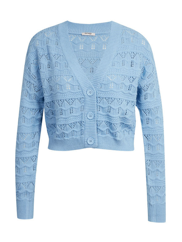 Orsay Светлосиня дамска жилетка с десен ORSAY