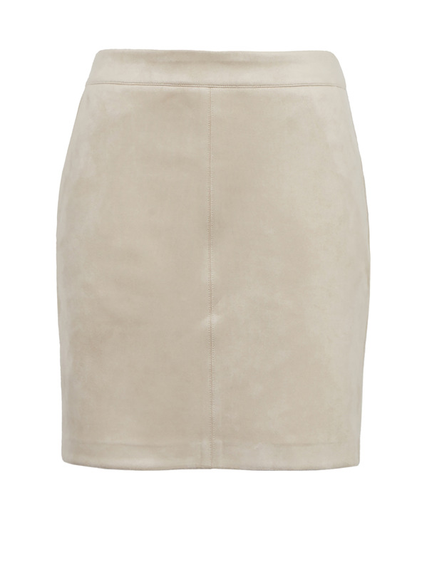 Orsay Бежова дамска пола от велур ORSAY