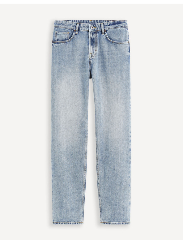 Celio Светлосини мъжки дънки Celio C15 с права кройка Dostraight