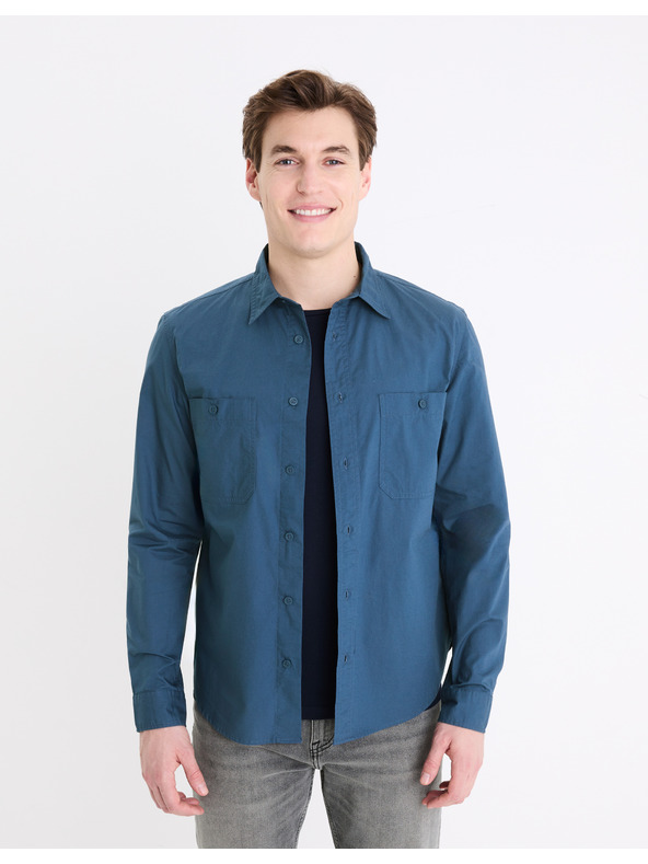 Celio Тъмносиня мъжка риза Celio Gagusti2