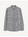 Celio Черна мъжка шарена риза Celio Gaopur
